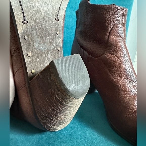 Sam Edelman Lisle Burgundy Western Boots - Size 8 - Picture 5 of 9